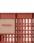 Basil Bicycle Crate Large Recycled Syntheric 40L - Terra Red