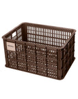 Basil Bicycle Crate Large Recycled Synthetic 40L - Brown