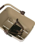 Basil Buddy Dog Bicycle Front Basket KF 32L - Biscotti Brown