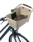 Basil Buddy Dog Bicycle Front Basket KF 32L - Biscotti Brown