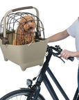 Basil Buddy Dog Bicycle Front Basket KF 32L - Biscotti Brown