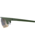 BBB Cycling Comet Amber Flash Mirror Sports Glasses - Matt Olive Green