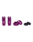 BBB Cycling Valve Core Caps Set 2pc - Purple