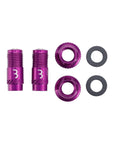BBB Cycling Valve Core Caps Set 2pc - Purple
