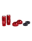 BBB Cycling Valve Core Caps Set 2pc - Red