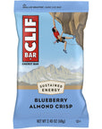 Clif Energy Bars Protein Snack 12 Pack - Blueberry Almond Crisp