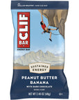 Clif Energy Bars Snack 12 Pack - Peanut Butter Banana With Dark Chocolate