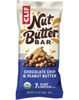 Clif Nut Butter Bar 5 Pack - Chocolate Chip and Peanut Butter