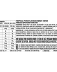 Clif Bloks Energy Chews 18 Pack - Tropical Punch 25mg Caffeine