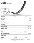 DT Swiss Rim M502 29 32H 30 Wide
