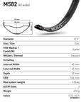 DT Swiss Rim M582 27.5 32H 40 Wide