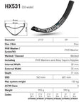 DT Swiss Rim HX531 29 30 Wide 28H