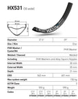 DT Swiss Rim HX531 29 30 Wide 36H