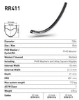 DT Swiss Rim RR411 20h 700c - Black