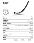 DT Swiss Rim RR411 24h 700c - Black