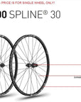 DT Swiss E1900 Spline 27.5 15100 30wd Centre Lock/6B Front Wheel