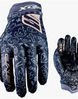 FIVE XR-Lite Kid Tattoo Full Finger Gloves - Black/Gold