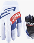 FIVE XR-Lite Full Finger Gloves - Stripes White