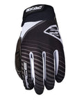 FIVE Race BMX Full Finger Gloves - Black/White