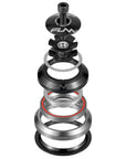 FUNN Descend Integral Headset IS 41/28.6 And IS 52/40 With Top Cap - Black