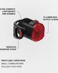 Lezyne Femto USB C Drive Rear