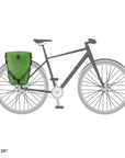 Ortlieb F5207 Back-Roller Plus QL2.1 Pair - Kiwi/Moss Green