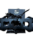 QBP Alloy Trekking Pedals 9/16 Toe Clips And Straps - Silver/Black