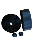 QBP PU Leather Handlebar Tape - Black