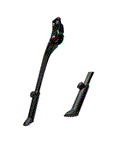 QBP Rear Chainstay Kickstand KSA 18mm 24–28 Inch - Black