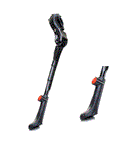 QBP Chainstay Mounted Kickstand 24–28 Inch With Adjustable Large Base - Black
