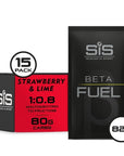 SIS Beta Fuel 80 Sachets 82G 15 Pack - Strawberry & Lime
