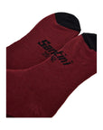 Santini Riga Wool Blend High Profile Socks - Maroon