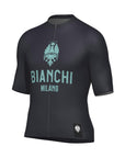 Santini Bianchi Men's Short Sleeve Classic Jersey Classic Fit - Grey