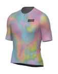 Santini Bianchi Pop Slim Fit Short Sleeve Jersey - Rainbow