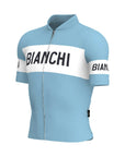 Santini Bianchi Retro Classic Fit Short Sleeve Jersey - Light Blue