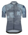 Santini Forza Indoor Train Men's Short Sleeve Jersey - Black/Grey
