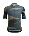 Santini Watt Men's Indoor Cycling Short Sleeve Jersey - Military Green