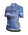 Santini Watt Women's Indoor Training Short Sleeve Jersey - Royal Blue