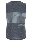 Santini Forza Indoor Train Sleeveless Tech Tee - Black/Grey