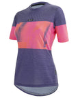 Santini Forza Indoor Training Tech Women's Short Sleeve T-Shirt - Orange Purple