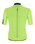 Santini Colore Puro Classic Short Sleeve Men's Jersey - Fluro Green