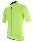 Santini Colore Puro Classic Short Sleeve Men's Jersey - Fluro Green