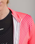 Santini Pure Dye 4W Women's Thermal Long Sleeve Jersey - Granatina Pink