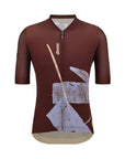 Santini SMS Note Men’s Short Sleeve Jersey - Chocolate
