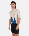 Santini SMS Note Men’s Short Sleeve Jersey - Beige