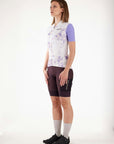 Santini Marble Terranova Women's Shorts Sleeve Jersey - Lilac