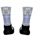 Santini TDF Arc De Triomphe Stage Socks - White/Blue
