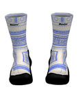 Santini TDF Arc De Triomphe Stage Socks - White/Blue