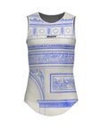Santini TDF Arc De Triomphe Stage Baselayer - White/Blue