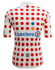 Santini Tour De France Climber Men's Short Sleeve Leaders Jersey - White/Red